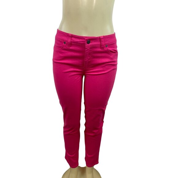 Talbots Womens Pink Mid-Rise Skinny Jeans Sz 6/28 - New - Picture 1 of 10